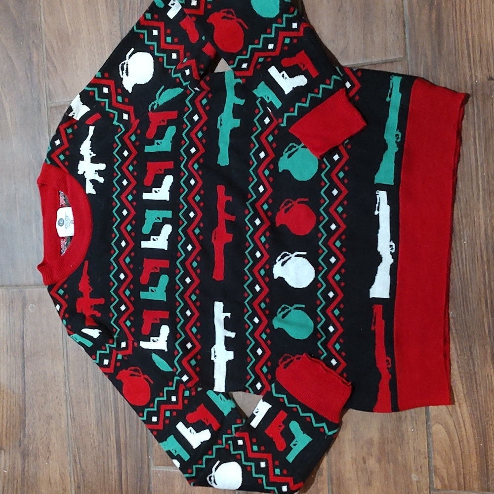 Holiday Crush M ugly Christmas sweater knit pew